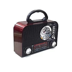 Rádio Grasep D-F8 AM/FM/SW 10W Vinho

