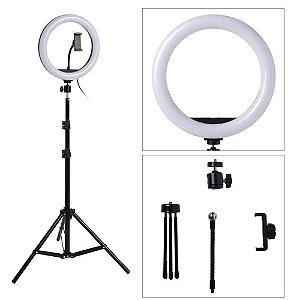 Ring Fill Light com Tripé 1,90cm 10"