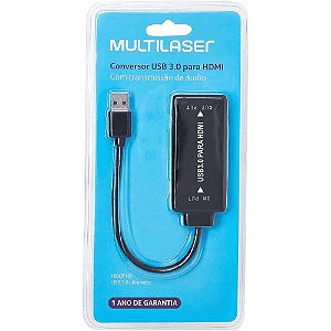 Conversor USB M X hdmi F Multilaser Wl347