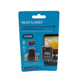 Cartão Memória Multilaser MC153 C10 128GB