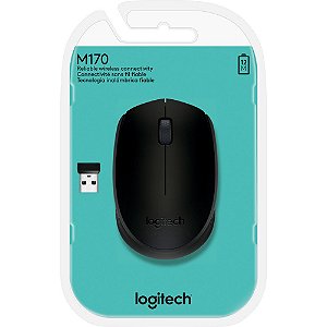 Mouse sem Fio Logitech M170 1000DPI Preto