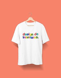 Camisa Universitária - Design de Interiores - Aquarela - Basic