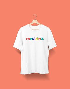 Camisa Universitária - Medicina - Aquarela - Basic