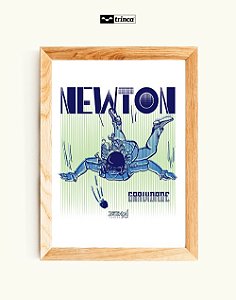 Quadro Decorativo - Comics - Isaac Newton