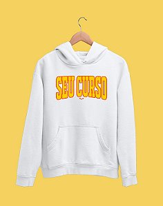 Moletom Canguru Flanelado - College - Seu Curso (Personalizável)