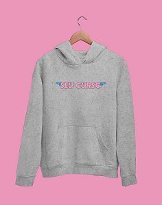 Moletom Canguru Flanelado - Seu Curso (Personalizável) - Voe Alto