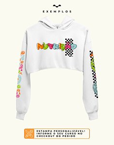Moletom Cropped Flanelado - Coleção Melted - Seu Curso (Personalizável)