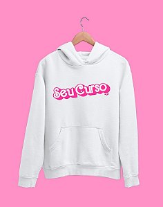 Moletom Canguru (Flanelado) - Seu Curso (Personalizável) - Barbie