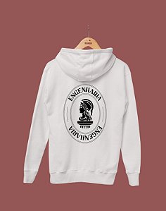 Moletom Canguru Flanelado - Engenharia - Brasão - Basic