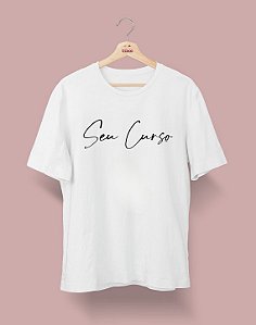 Camisa Universitária - Seu Curso (Personalizável) - Delicado