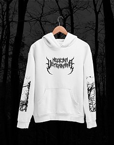 Moletom Canguru Flanelado - Medicina Veterinária - Death Metal - Basic