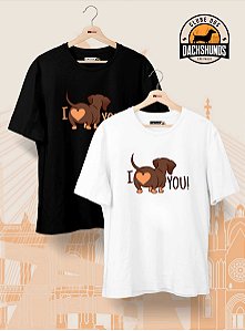 Camisa  - I Love You - Dachshunds SP - Basic
