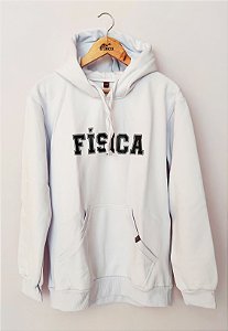OUTLET - Moletom Canguru - Física - Branco (TROCA NÃO DISPONÍVEL) - PEÇA ÚNICA