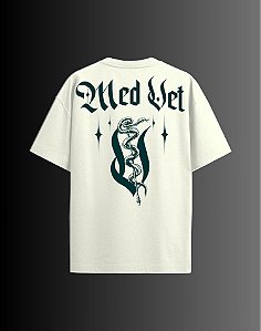 Camisa Oversized - Medicina Veterinária - Bling - Off White