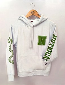 OUTLET - Moletom Canguru - Nutrição - 2k23 - Branco (TROCA NÃO DISPONÍVEL) - PEÇA ÚNICA