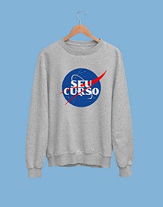 Moletom Básico Flanelado - Seu curso (Personalizável) - Nasa
