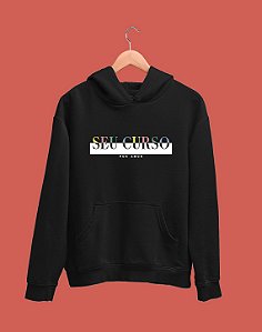 Moletom Canguru Flanelado - Seu curso (Personalizável) - Por amor - Basic