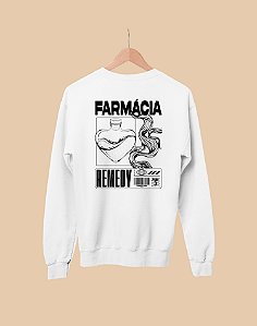 Moletom Básico Flanelado - Farmácia - Coleção Encarte - Basic