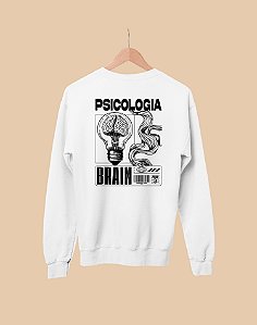 Moletom Básico Flanelado - Psicologia - Coleção Encarte - Basic