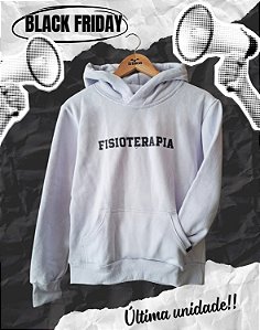 BLACK FRIDAY - MOLETOM CANGURU - FISIOTERAPIA - PEÇA ÚNICA (TROCA NÃO DISPONÍVEL)