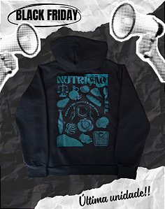BLACK FRIDAY - MOLETOM CANGURU - NUTRIÇÃO - É ARTE - PEÇA ÚNICA (TROCA NÃO DISPONÍVEL)