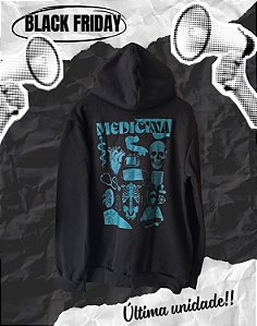 BLACK FRIDAY - MOLETOM CANGURU - MEDICINA - É ARTE - PEÇA ÚNICA (TROCA NÃO DISPONÍVEL)