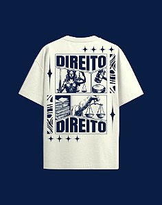 Camisa Oversized - Direito - Recortes - Off White