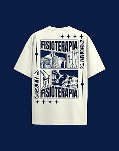Camisa Oversized - Fisioterapia - Recortes - Off White
