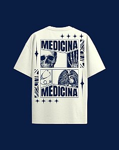 Camisa Oversized - Medicina - Recortes - Off White
