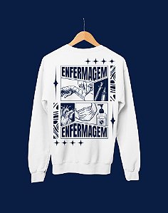 Moletom Básico Flanelado - Enfermagem - Recortes - Basic