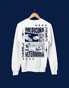 Moletom Básico Flanelado - Medicina Veterinária - Recortes - Basic