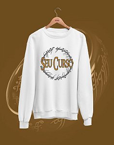Moletom Básico Flanelado - Seu Curso (Personalizável) - Senhor do Anéis