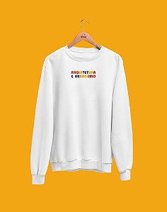 Moletom Básico Flanelado - Arquitetura e Urbanismo - Bauhaus - Basic