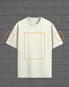 Oversized Personalizada - Estampa Frente e Mangas