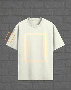 Oversized Personalizada - Estampa Frente e Manga