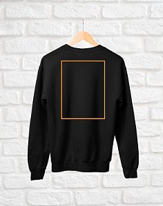 Moletom Básico Personalizado - Estampa Costas