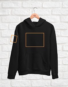 Moletom Canguru Personalizado - Estampa Frente e Manga