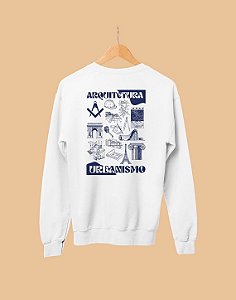 Moletom Básico Flanelado - Arquitetura e Urbanismo - É Arte