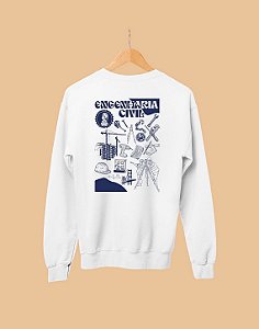 Moletom Básico Flanelado - Engenharia Civil - É Arte
