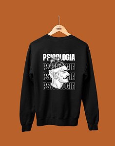 OUTLET - Moletom Básico - Psicologia - Repetição - TROCA NÃO DISPONÍVEL