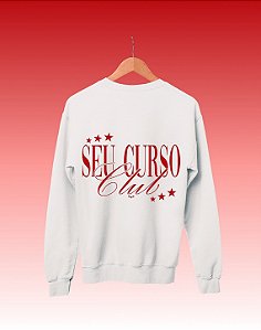 Moletom Básico Flanelado - Seu Curso (Personalizável) - The Club