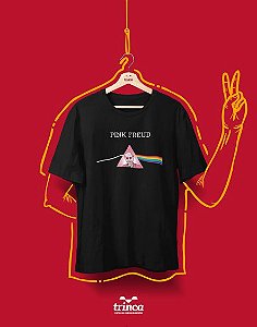 Camiseta Universitária - Psicologia - Pink Freud- Basic