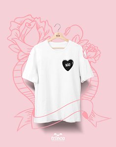 Camiseta Personalizada - Dia do Amor - Aqui Não - Basic