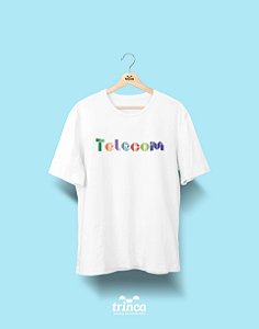 Camiseta Universitária - Telecomunicações - Origami - Basic