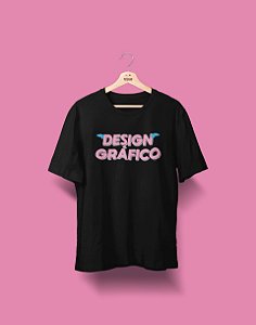 Camiseta Universitária - Design Gráfico - Voe Alto - Basic