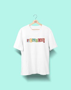 Camiseta Universitária - Física - Colagem - Basic