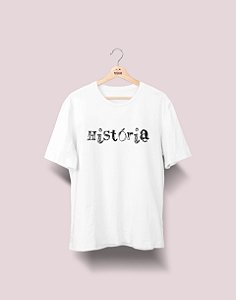 Camiseta Universitária - História - Nanquim - Basic