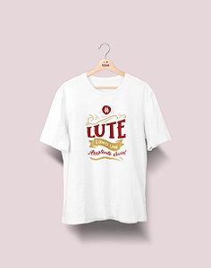 Camiseta Universitária - Serviço Social - Lute Como - Ela - Basic