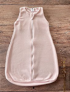 Saco de Dormir Bebê em Soft Rosa com Listras
