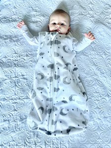 Saco de Dormir Bebê em Soft Branco Bons Sonhos